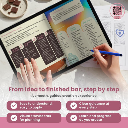 Sweetly Whispered 6 12 Set DIY Chocolate Bar Kit Silicone Molds, Gift Bags, Digital Guide, Sprinkles, Food Coloring