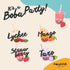 Set, 16 4 Thoughtfully, Mini Boba Pearl Party Makes Tasting Portions of Bubble Tea, Includes Flavors, Cups, Lids