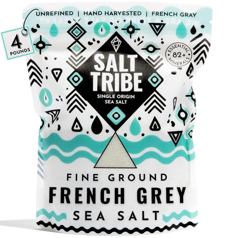French Grey Sea Salt | Organic 82 Minerals | Fine Ground Sea