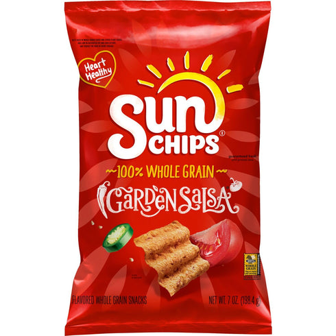 SunChips Garden Salsa Flavored Multigrain Snacks, 7 Ounce