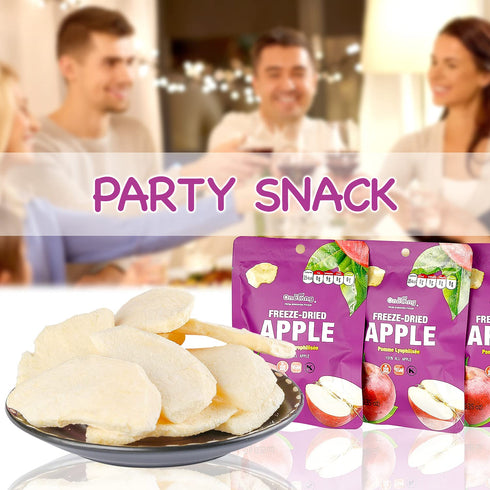 10 Pack Pack, 0.35 ONETANG Freeze-Dried Fruit Apple Chips, Single-Serve Non GMO, Kosher, No Add Sugar, Gluten free