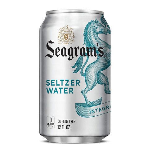 Seagram's 12 oz (Pack 18, 216 Oz) Seltzer Water, Can of Total