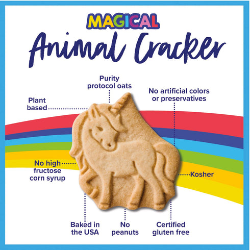 Pack 24 Goodie Girl Snack Variety Magical Animal Crackers, Mini Chocolate Chip & Brown Sugar Cookies Gluten Free