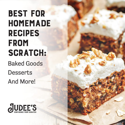 Judee's Vegan Egg Replacer Powder - 8 oz, Gluten-Free Baking Supplies for Homemade Treats and Baked Goods