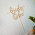 Bride to Be Cake Topper for Bridal Shower/Wedding Shower/Engagement Decorations - Double-sided Rose Gold Glitter