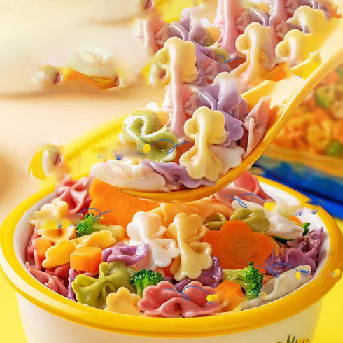 UpBots 16.9 oz. Fruit and vegetable pasta, Colorful butterfly pasta, quick cooking, lunch and family dinner