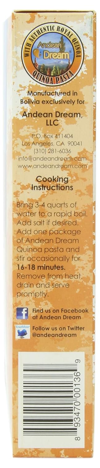 Andean Dream 8 , Shells Quinoa Organic, Ounce