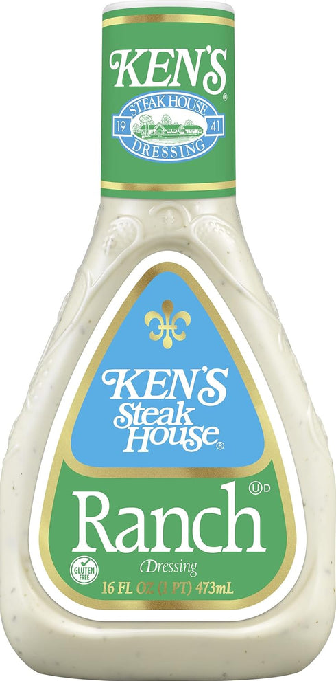 Pack, 16 oz. (Pack 2) Ken's Steak House Honey Mustard and Ranch Dressing Variety fl