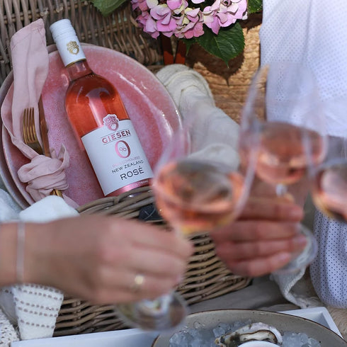 750ml (750ml, 2) Giesen Non-Alcoholic Ros - Premium Dealcoholized Rose Wine from New Zealand