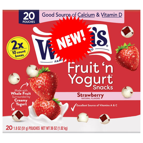 Generic Fruit & Yogurt Snacks, Strawberry, Made with Real Fruit, 1.8 oz, 20