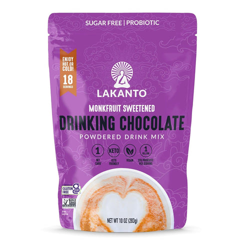 Lakanto Sugar Free Drinking Chocolate - Cold or Hot Cocoa Powder Mix,