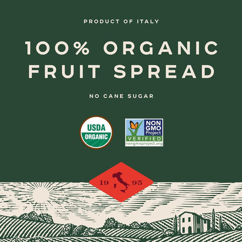 9 Oz, 12 Pack Bionaturae Organic Strawberry Fruit Spread - Jelly Organic, Non-GMO, USDA Certified, No Sugar Added, No