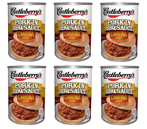 Castleberry's Castleberrys Pork in BBQ Sauce, Carolina Recipe 10.5 oz (Pack of 6)