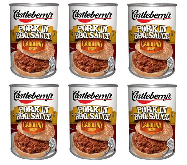 Castleberry's Castleberrys Pork in BBQ Sauce, Carolina Recipe 10.5 oz (Pack of 6)