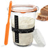 POLYHNIA Sourdough Starter Jar, Sourdough Jar Wide Mouth, Sourdough Starter Kit, Sourdough Starter