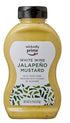Wickedly Prime Amazon Brand - Mustard, White Wine Jalapeno, 11.75 Ounce