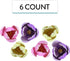 6 Count Global Sugar Art Tulip Sugar Cake Flowers, Yellow, Pink, Purple, by Chef Alan Tetreault