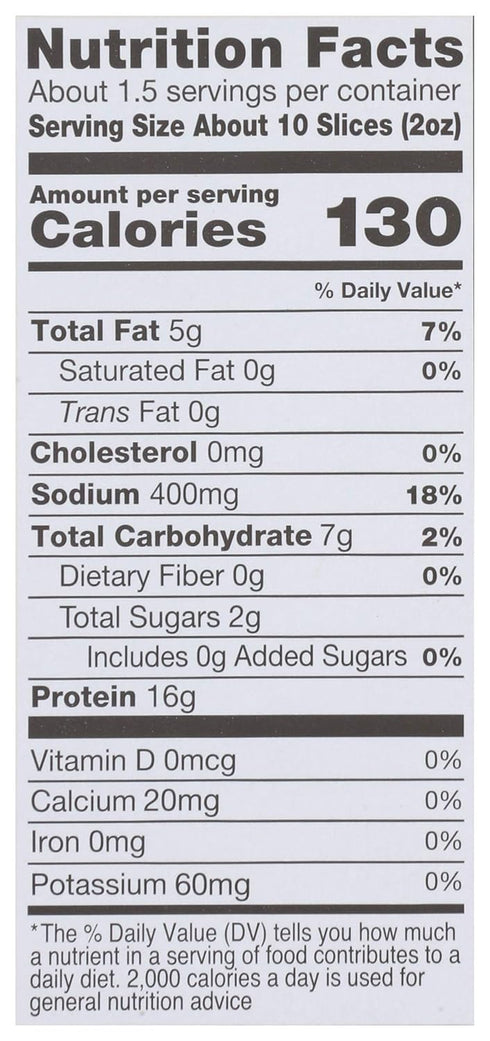 MIA 2.5 OZ Green Food Plant Based Prosciutto Style Deli Slices