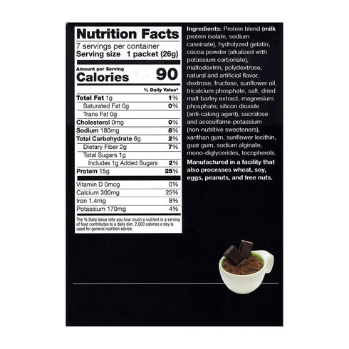 3 Pack, 15g 7 (3 Pack) PROTIFIT - High Protein Hot Chocolate Drink Mix Protein, Low Calorie, Low Carb, Low Fat, Low