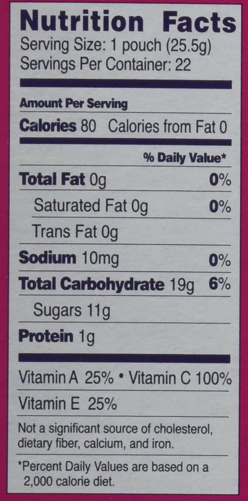 22 0.9 oz Welch's Fruit Snacks Pouches - Fruit Punch & Berries 'n Cherries