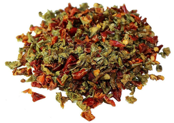 Dehydrated Dried Red and Green Bell Peppers Mix by It's Delish, 8