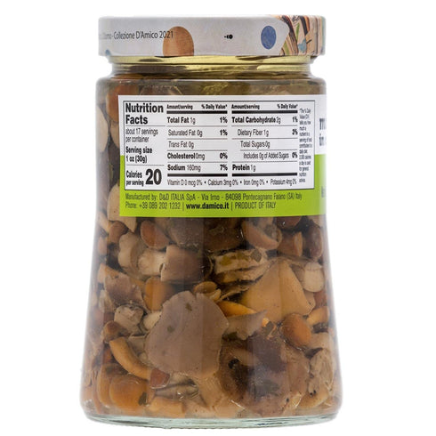 24.7 oz (700 FRATELLI D'AMICO - Mixed Mushrooms in oil, Family-Size, g), Italian Appetizer, NON-GMO