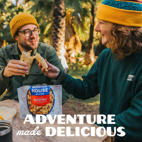Backpacking 2 Mountain House Granola with Milk & Blueberries | Freeze Dried & Camping Food | Vegetarian | Servings