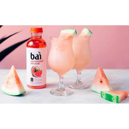 18 6 pack Bai Flavored Water, Kula Watermelon, Antioxidant Infused Drinks, Fluid Ounce Bottles