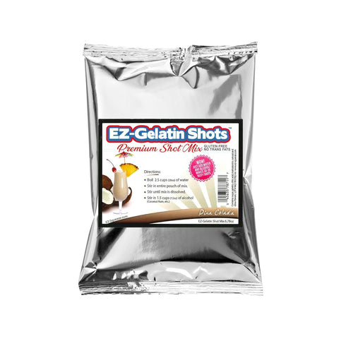 Pina Colada Jello Shot Mix, 6.78 oz - Premium Gluten-Free, Easy to Make for Adult New Year Party Supplies