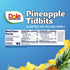 100% 4oz 36 Dole Fruit Bowls Pineapple Tidbits in Juice Snacks, Total Cups, Gluten & Dairy Free, Bulk Lunch Snacks