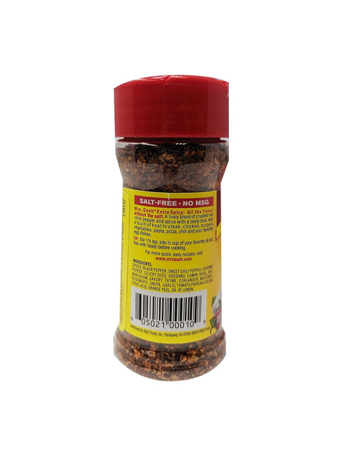 Mrs. Dash Extra Spicy Blend, 2.5 oz, Pack of 2