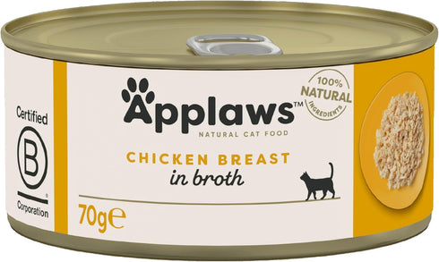 24er Pack (24 70 Applaws Chicken Breast, Dose, x g)