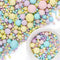 Pastel Pearl Sprinkles for Cake Decorating, 6 Sizes Mix 4.6 oz Edible