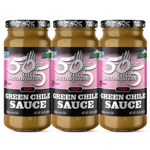 505 Southwestern Hatch Valley Mild Green Chile Sauce 16oz (Pack of 3,