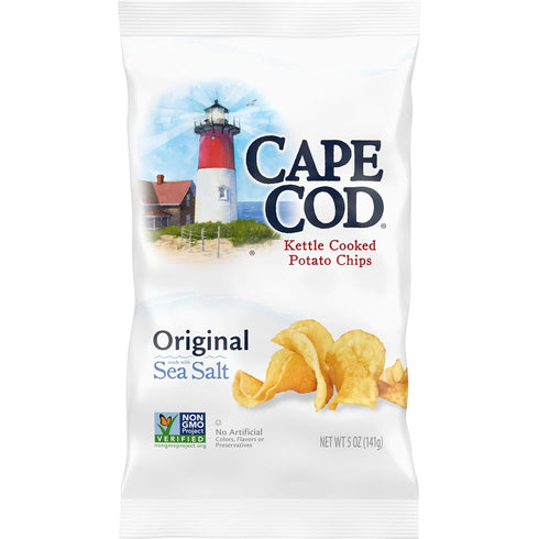 Cape Cod Kettle Cooked Potato Chips Original Sea Salt, 5 Ounce