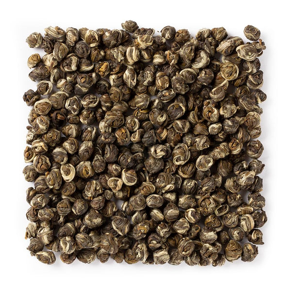 WHF Jasmine Green Tea, Premium Dragon Pearl Tea, Naturally Scented, Hand-Rolled Loose