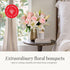 BloomsyBox Lily Love-Elegant White Lilies & Light Pink Roses (Glass Vase Included) Fresh Flowers for Delivery Special