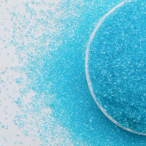 KASVAN 85g/3.2oz Blue Sanding Sugar Sprinkles - Edible Sugar Crystals, Baking Cake Decorations, Ice Cream Toppings