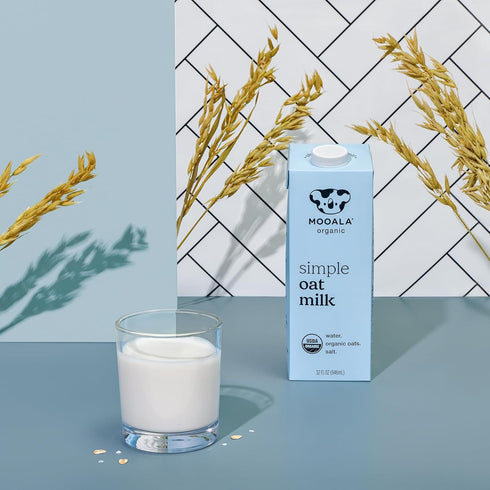32oz 3 6 pack Mooala Organic Simple Oat Milk, - Ingredient, Shelf Stable, No Gums, No Oils, No Fillers, Non-GMO, No