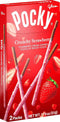 Glico Pocky Crunchy Strawberry Covered Chocolate Biscuit Sticks 1.79 oz