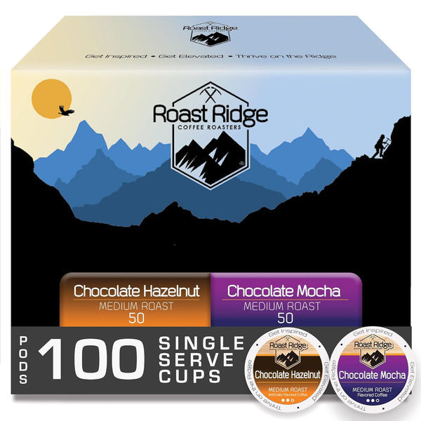 Roast Ridge Single Serve Coffee Pods for Keurig K-Cup Brewers, Variety Pack,