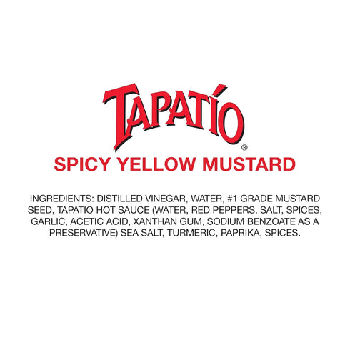 Morehouse 12oz Tapatio Spicy Yellow Mustard - - Bottle