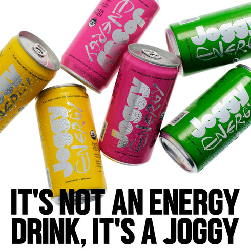 12pk (8.4oz) Joggy Energy Drink | Pineapple Crush | USDA Organic, No Added Sugar, Plant-Based Energy with Juice