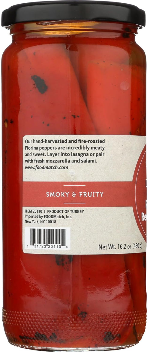 13 (Pack 6) Divina Roasted Sweet Red Peppers, Vegan, Ounces