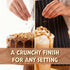10 OZ Snackathon Toffee Bits, Coarse Grind, Bulk Resealable Bag, Sweet & Crunchy Butter Toffee Pieces for Ice Cream