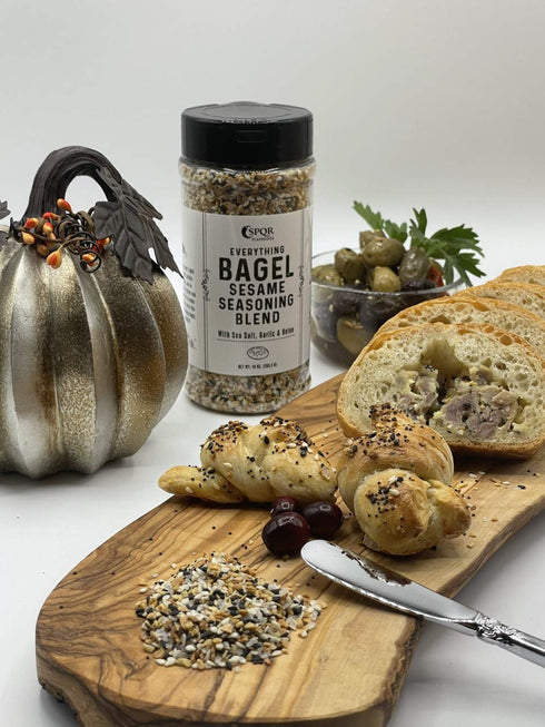 Everything Bagel Seasoning Blend Original XL 10 Ounce Jar, Delicious Blend of Sea Salt, Spices, Dried Garlic & Onion