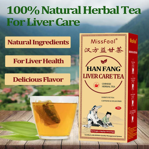 Miss feel (90 bags-3Boxes) Daily Liver Care Tea, Natural LiverTea for Health, Chinese HerbalTeas, Organic LiversCleanse