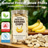 WZYBDTTMA 7.05oz200g Freeze Dried Banana Slices, Resealable Jar | Gluten-Free Vegan Snacks for Travel & Pantry Storage