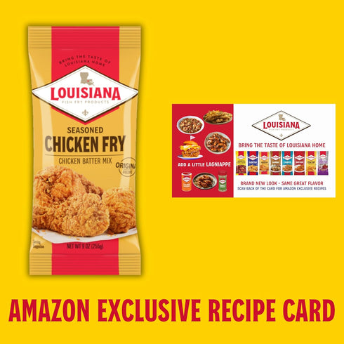 Pack 3 Louisiana Seasoned Chicken Fry Batter of Crispy Southern Coating Mix for Fried Chicken Delicious and Convenient