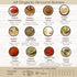 Set 12 (12, Organic Spice and Seasoning Basic Starter includes Organic Spices: Cayenne | Cinnamon | Cumin | Garlic |